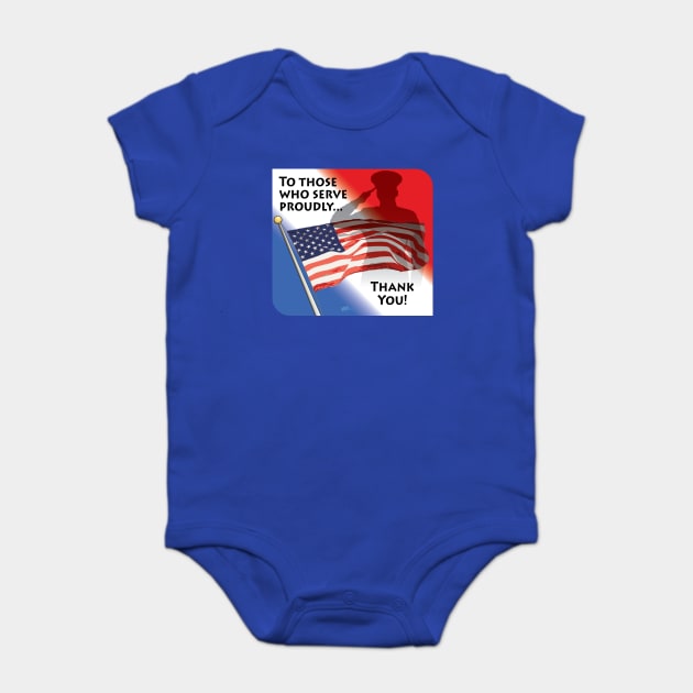 Vetertans' Day Baby Bodysuit by NN Tease